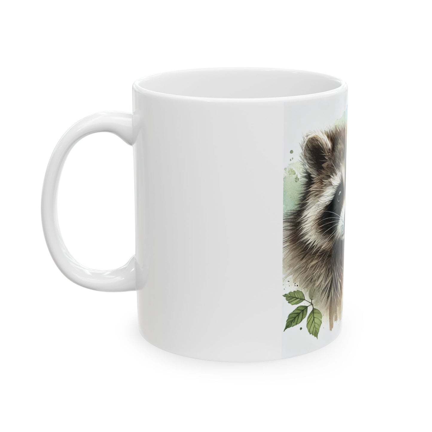 Ceramic Mug, Tasse Raccoon