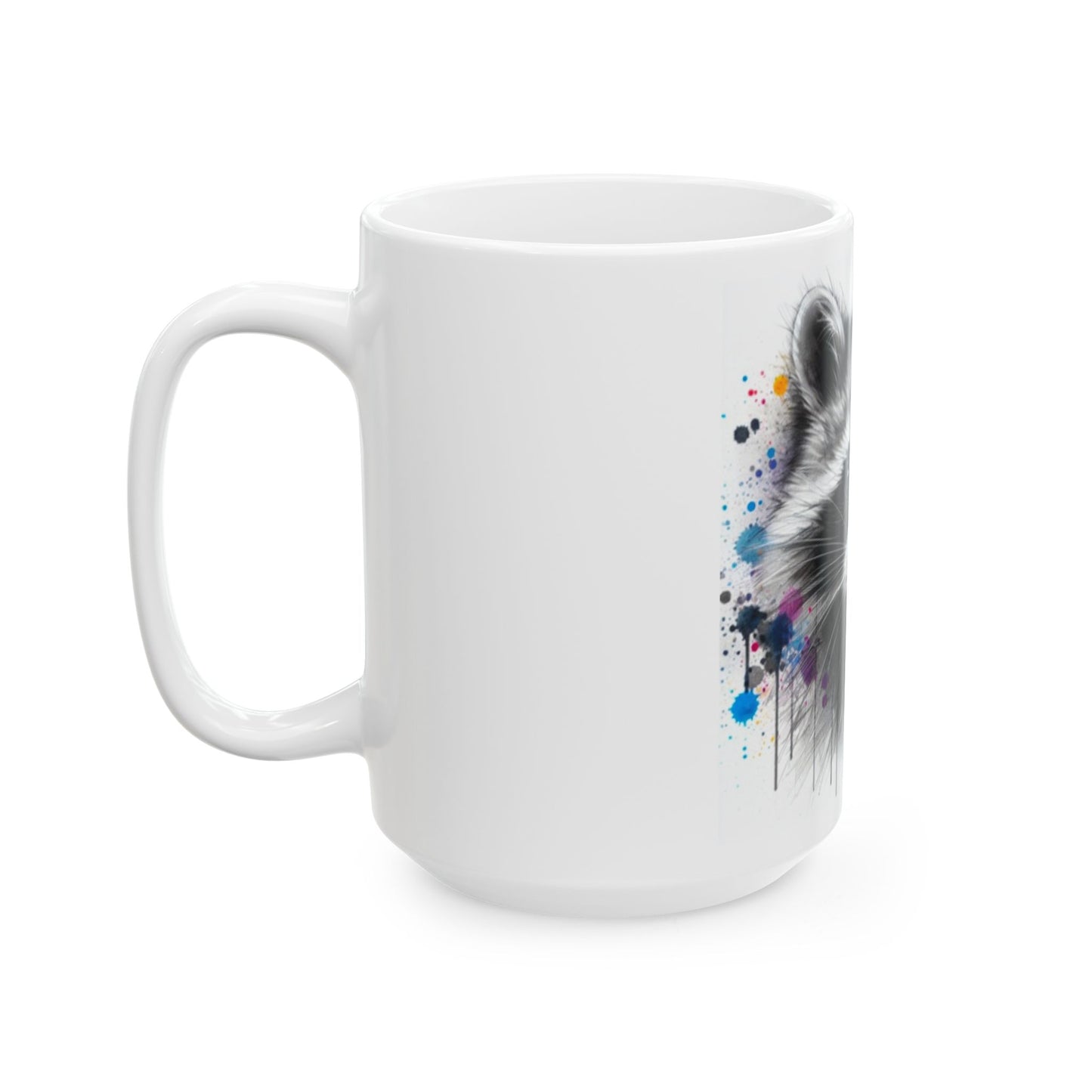 Ceramic Mug, Tasse Raccoon