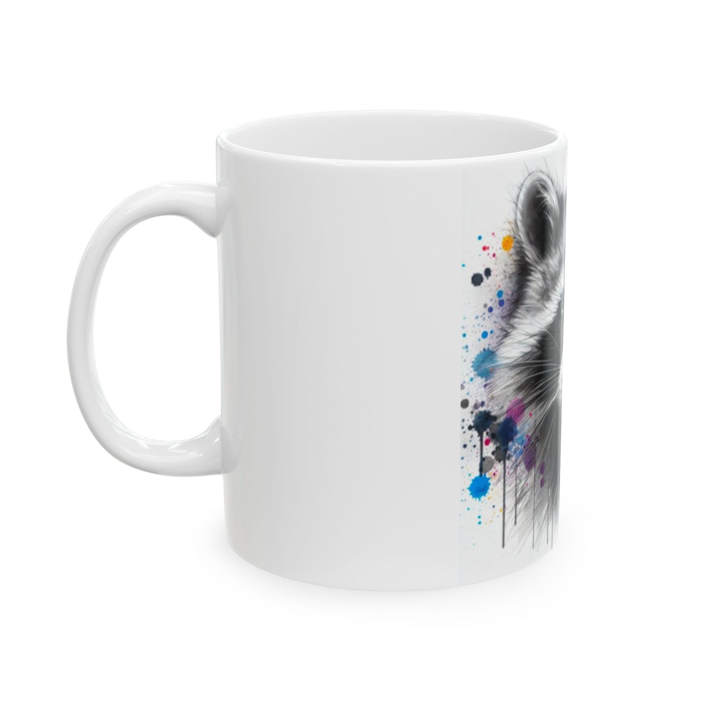 Ceramic Mug, Tasse Raccoon