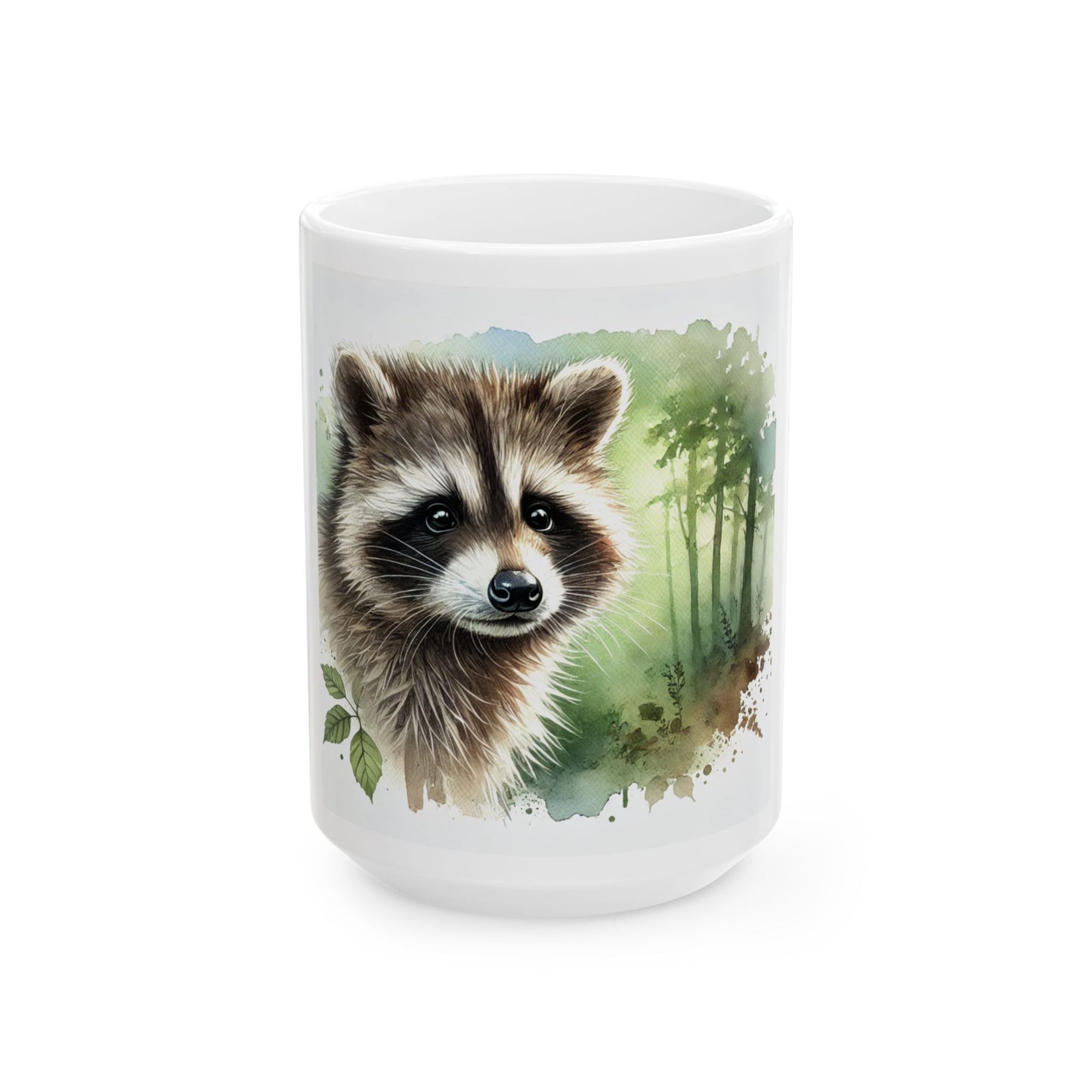 Ceramic Mug, Tasse Raccoon