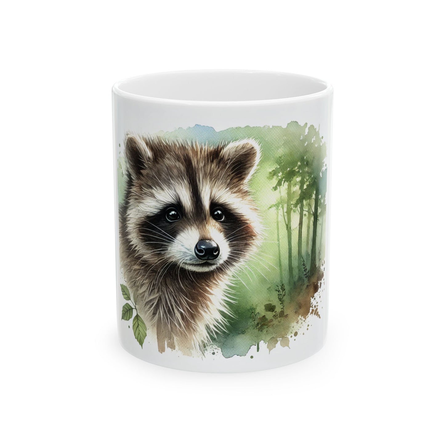 Ceramic Mug, Tasse Raccoon