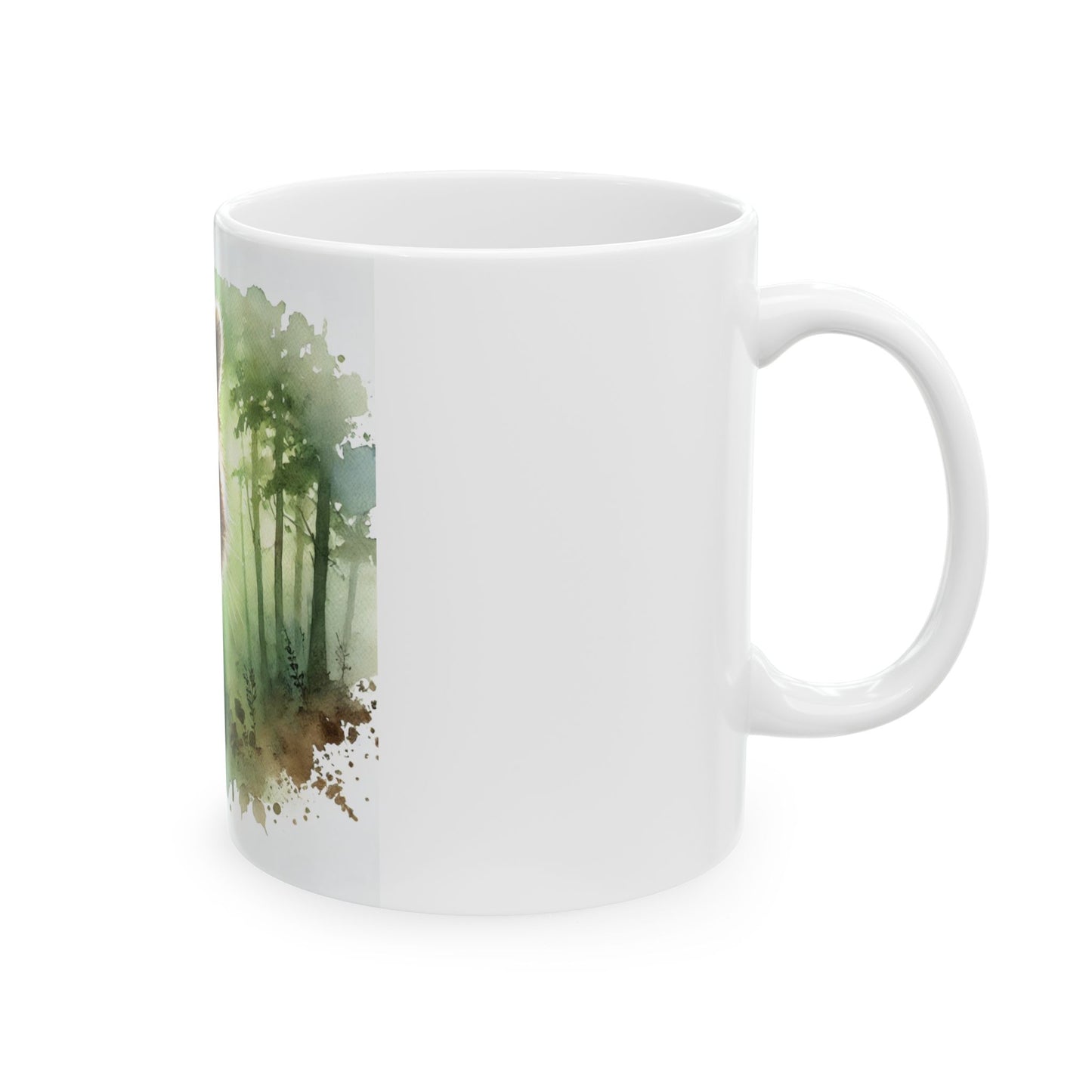 Ceramic Mug, Tasse Raccoon