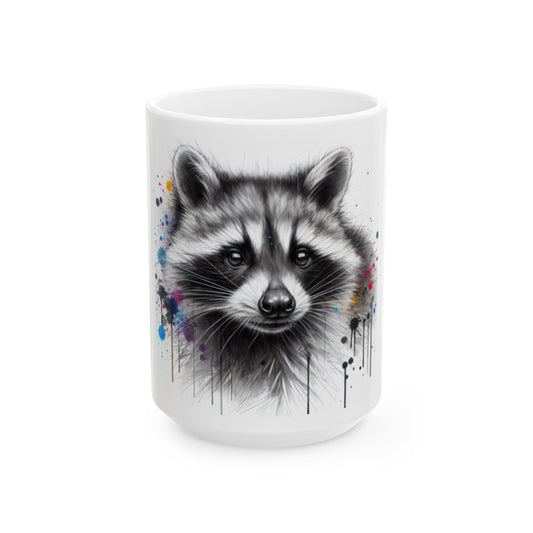 Ceramic Mug, Tasse Raccoon