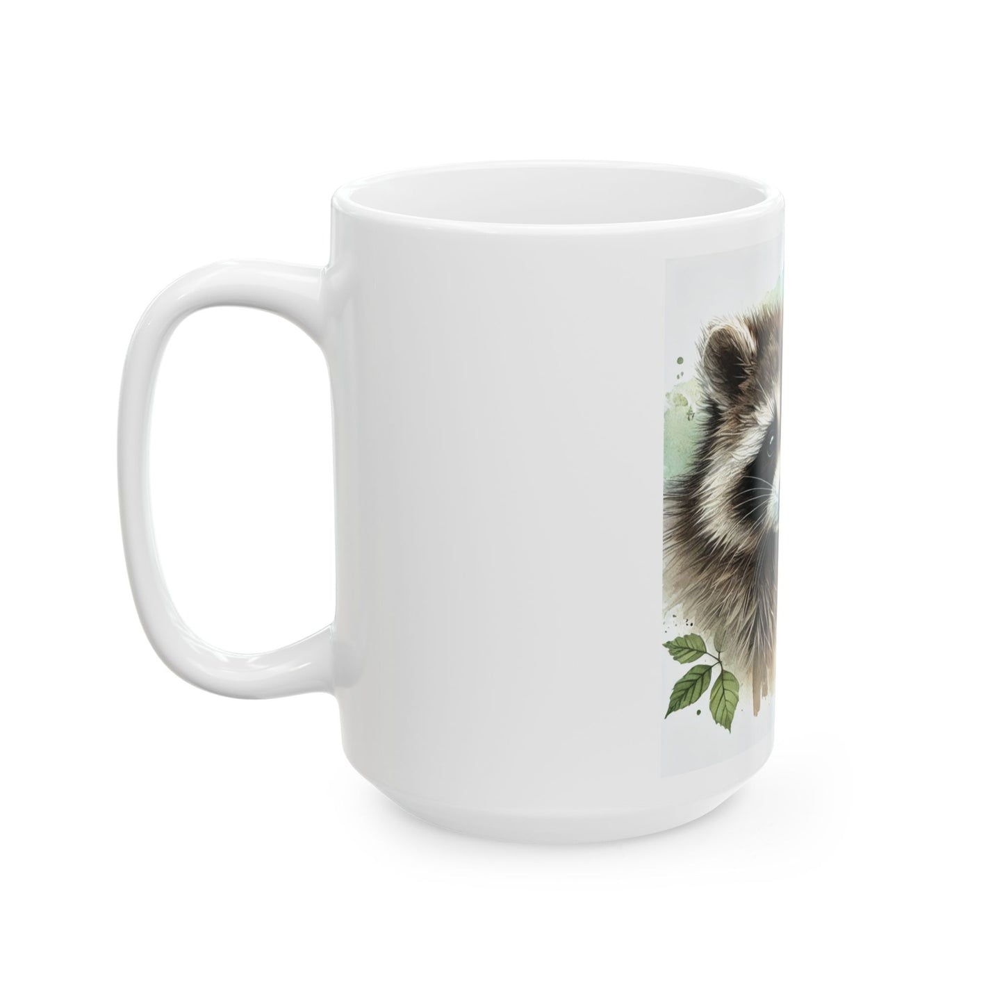 Ceramic Mug, Tasse Raccoon