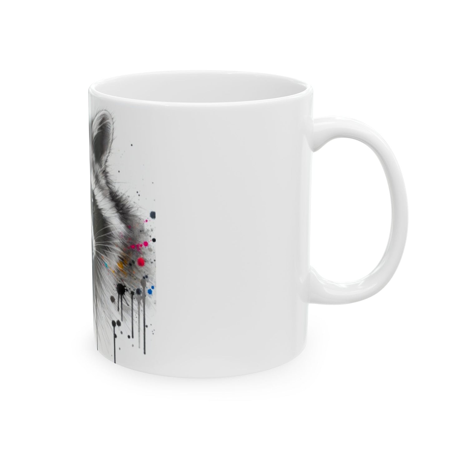 Ceramic Mug, Tasse Raccoon